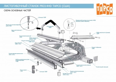 Планка прижимная упорная для станка PRO 14 HD 3,2 м.
