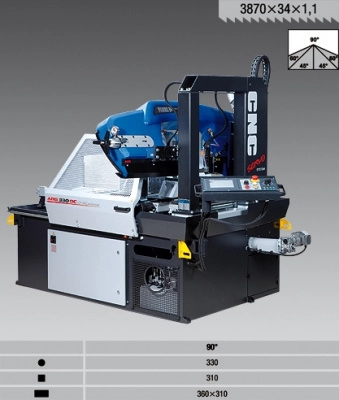 Колонный ленточнопильный станок ARG 330 DC CF-NC automat