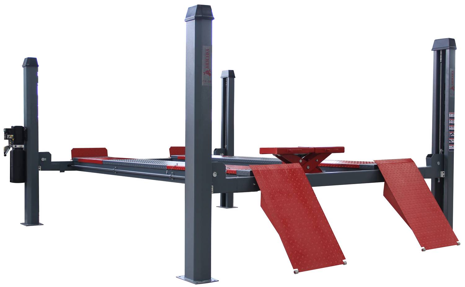 Подъемник четырехстоечный T4-34 ARMADA (с траверсой)