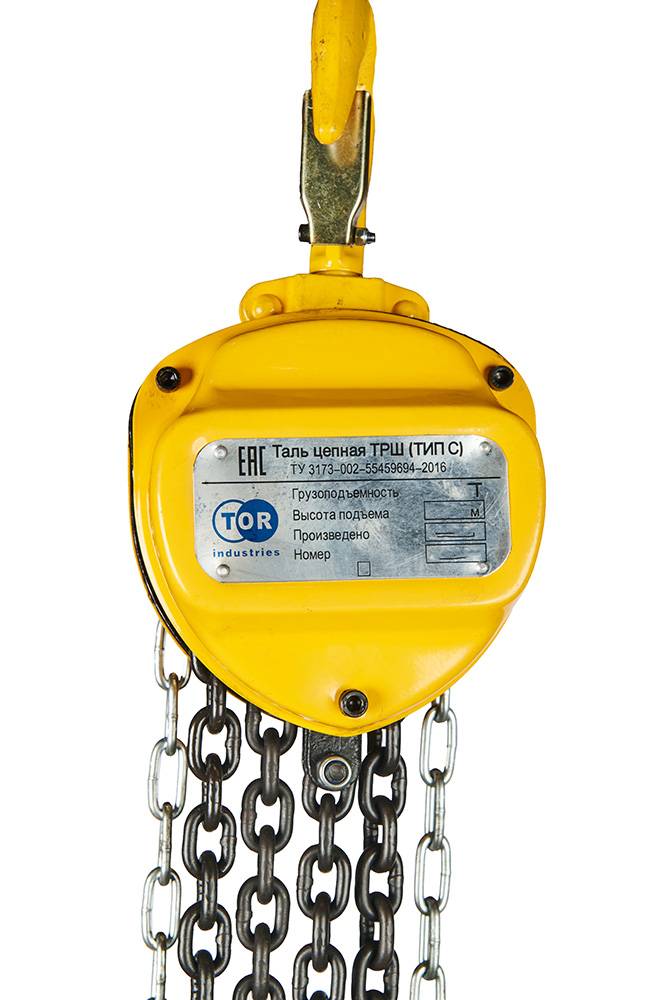 Таль ручная шестеренная TOR ТРШ C 3ТХ3М BASE