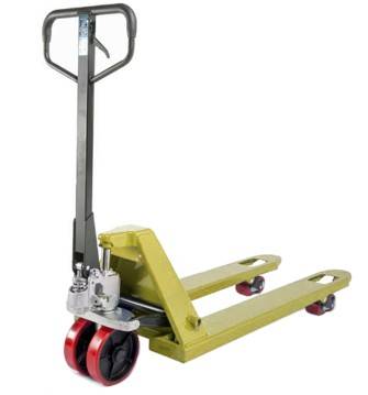 Тележка гидравлическая 2500 кг 800 мм полиуретановые колеса TOR AC (серия J)