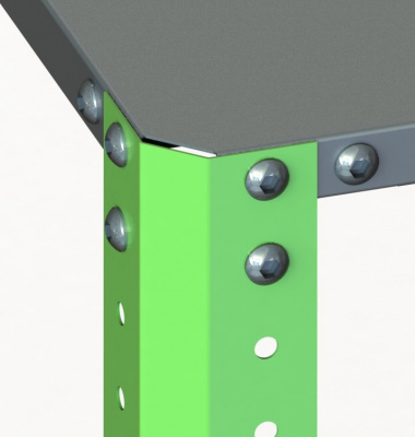 Стеллаж Metalex AIR 2000х1600х600 (5 полок) серый