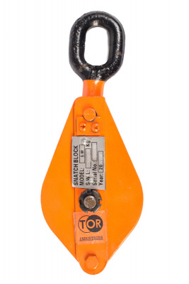 Блок монтажный однорольный с  ушком TOR HQG(L) K1-0,5 т с откидной щекой