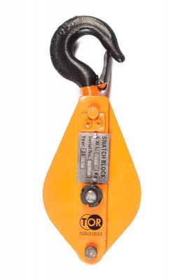 Блок монтажный однорольный с  крюком TOR HQG(L) K1-0,5 т с откидной щекой (K)