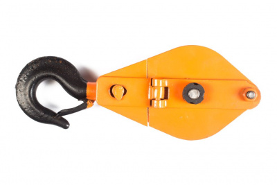 Блок монтажный однорольный с  крюком TOR HQG(L) K1-0,5 т с откидной щекой