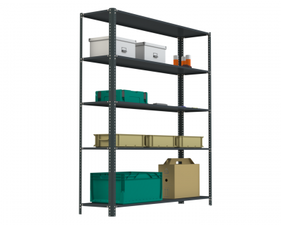 Стеллаж Metalex AIR 2000х1600х600 (5 полок) серый