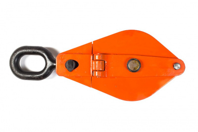 Блок монтажный однорольный с  ушком TOR HQG(L) K1-10,0 т с откидной щекой