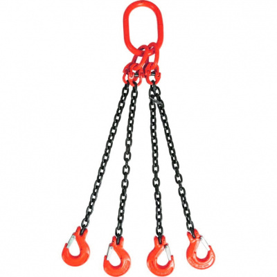 Строп цепной TOR 4СЦ г/п 17,0 т 1,0 м с самозакрывающимися крюками