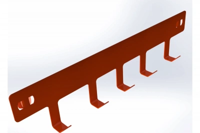 Траверса с крючками 600 мм оранжевая