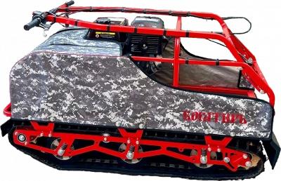 Мотобуксировщик - мотособака "Богатырь" 20 ЕR. ДВС 20 л/с с электростартером. Реверс-редуктор